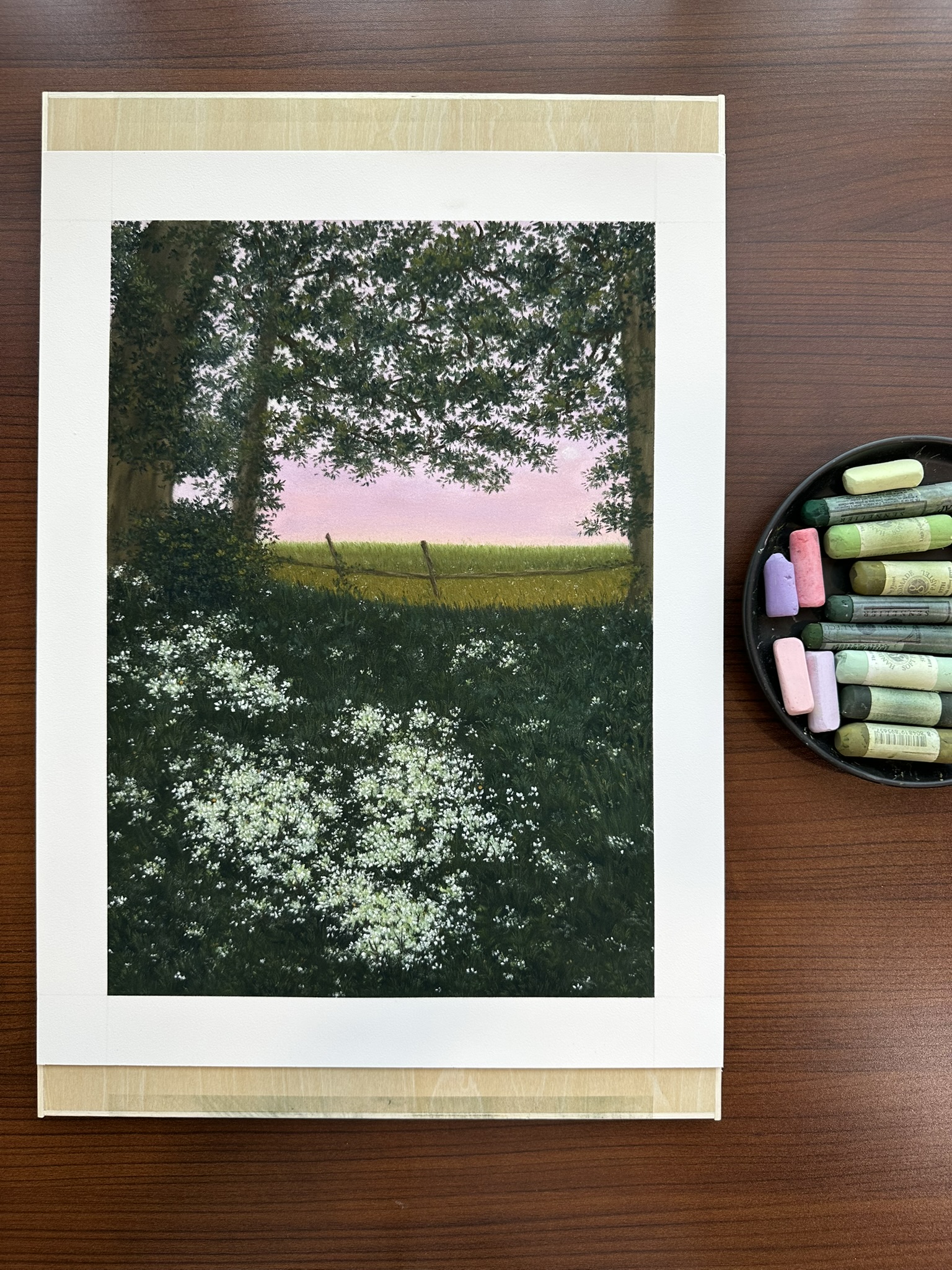 Twilight Over Fields